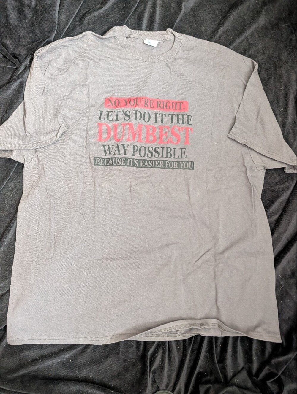 Delta Pro Weight Tee in Taupe with Red Logo